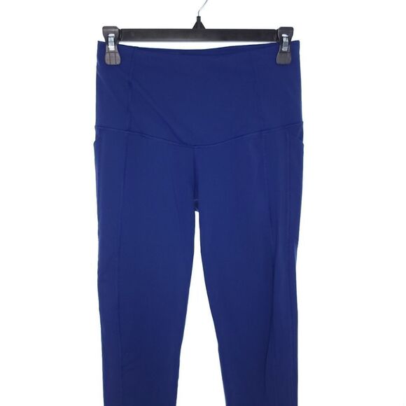 Victoria's Secret Women's Small Blue VSX Sport Long Blue Leggings With Pockets - Picture 1 of 6